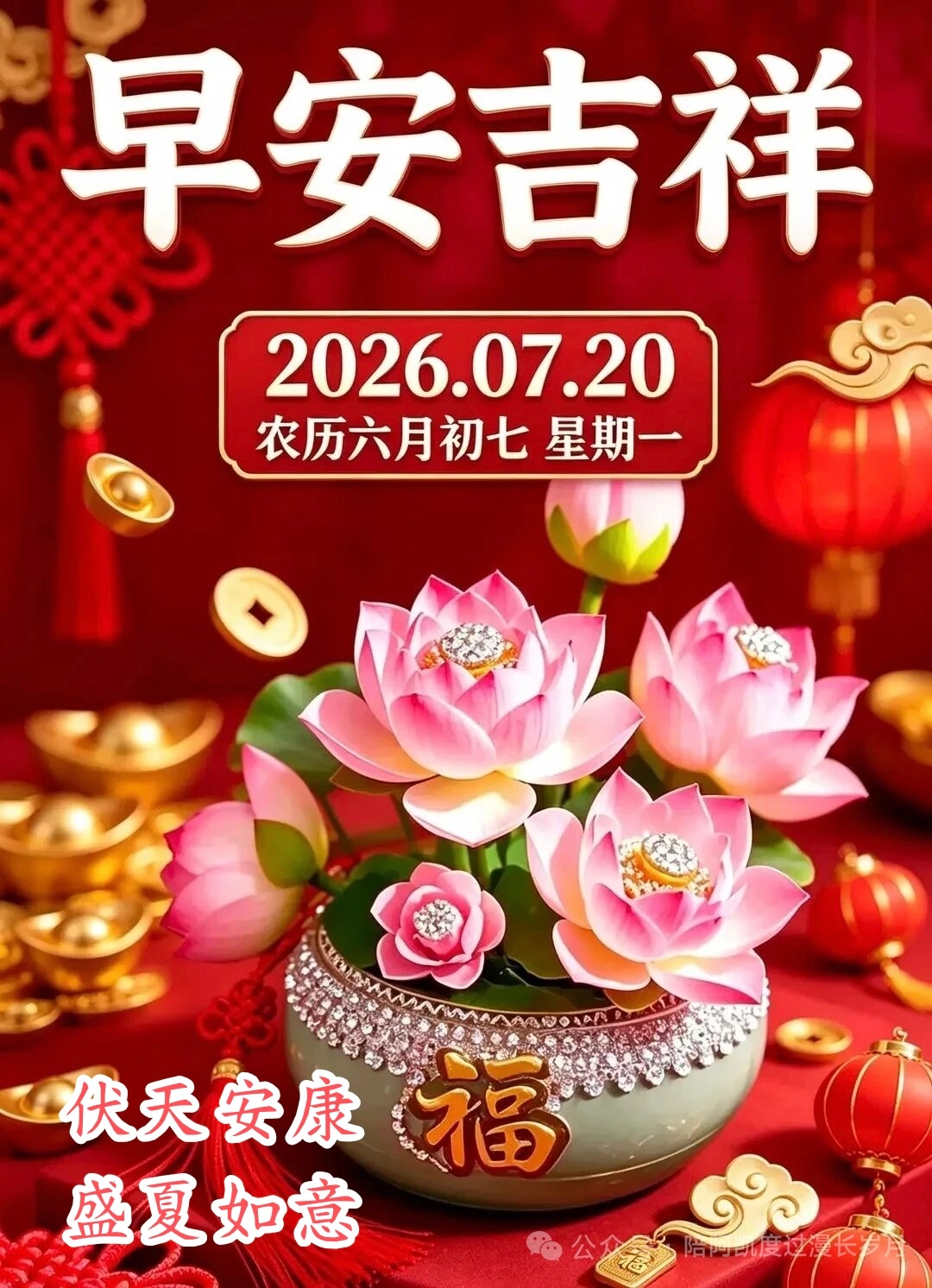 💞²⁰²⁶/7.20. 六月初七💕✍🏼生活最好的样子，是懂得渡生活的劫，也