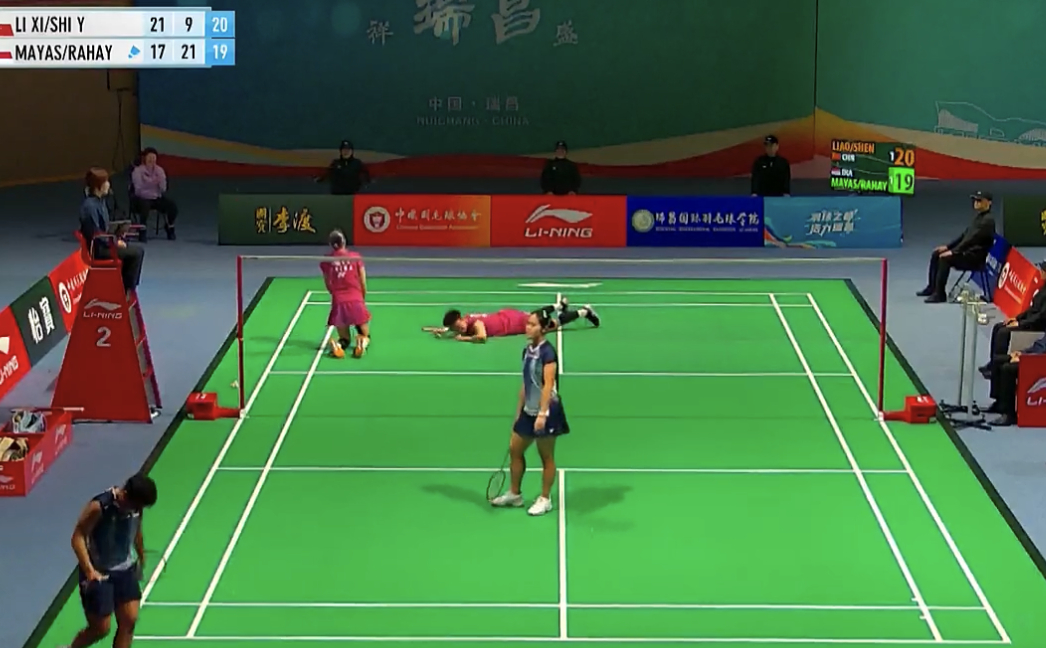 廖立曦/沈诗瑶🇨🇳 21-17、9-21、21-19 🇮🇩兰妮/拉哈尤女