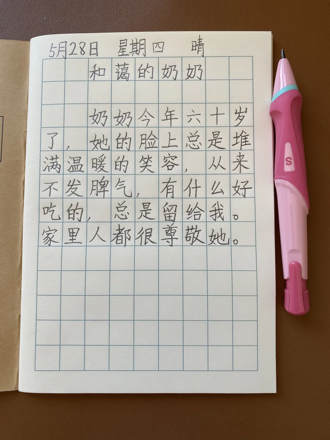 一年级一句话日记，一边练字一边积累写作