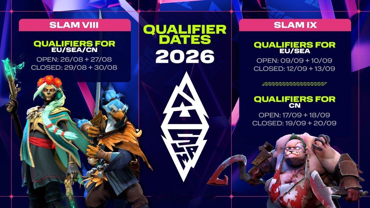 BLAST公布2026年剩余两届DOTA2 SLAM赛事预选赛时间安排SLAM 