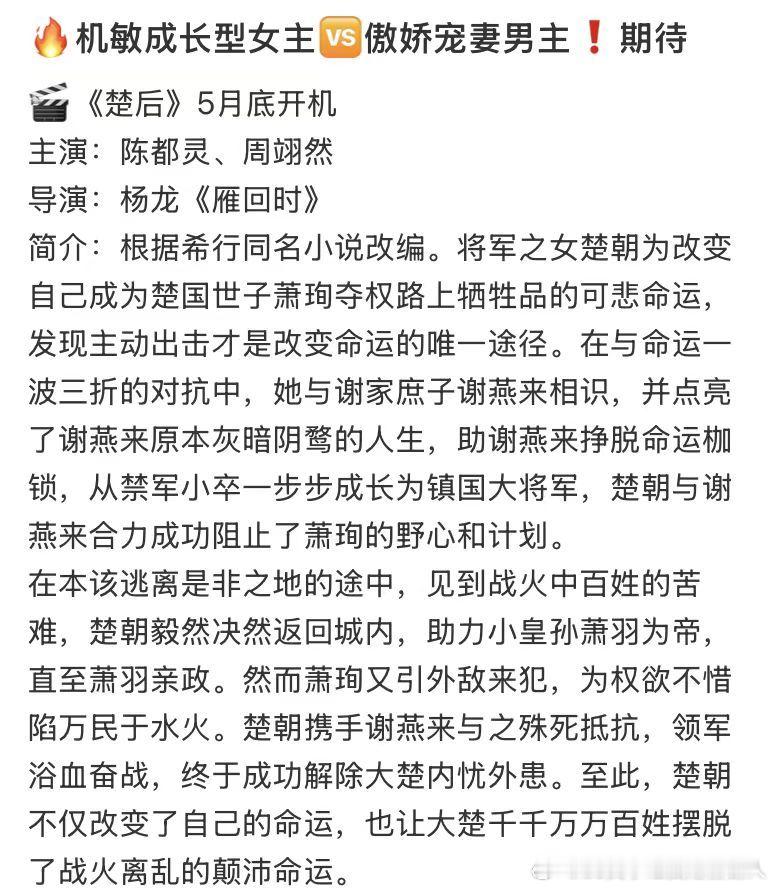 她曾是史册里最轻描淡写的那一笔，  后来成了史官不敢落墨的禁忌。  《楚后》——