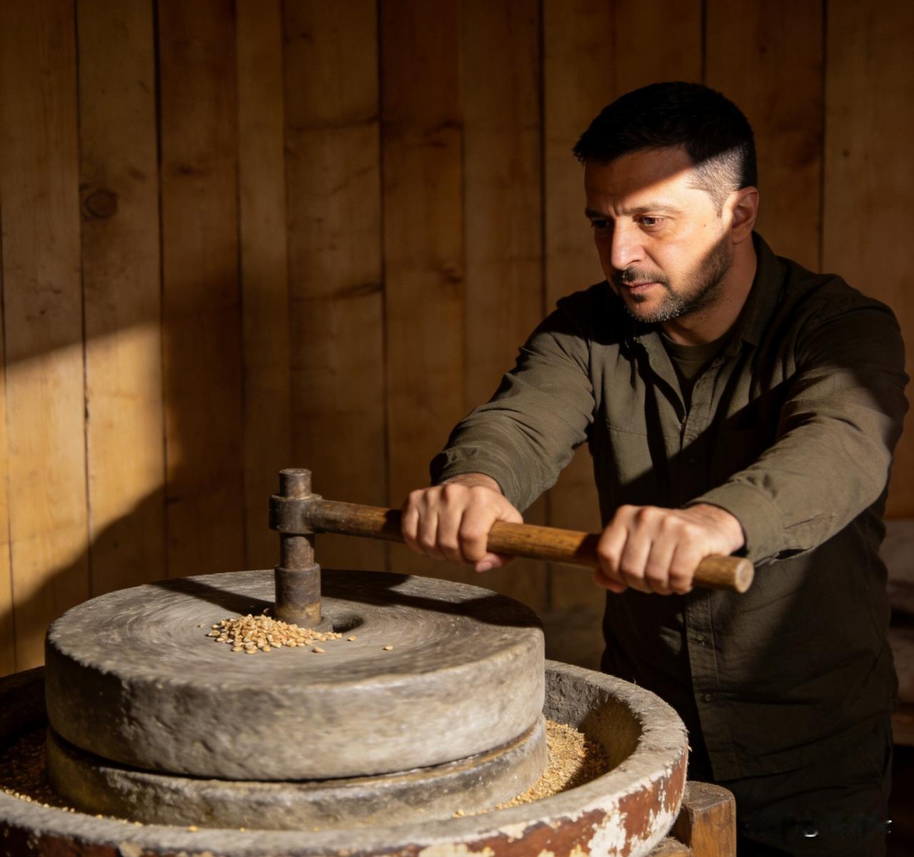 特朗普想吃热豆腐，没想推磨的是泽连斯基。特朗普为了彰显自己的无所不能，也为了兑现