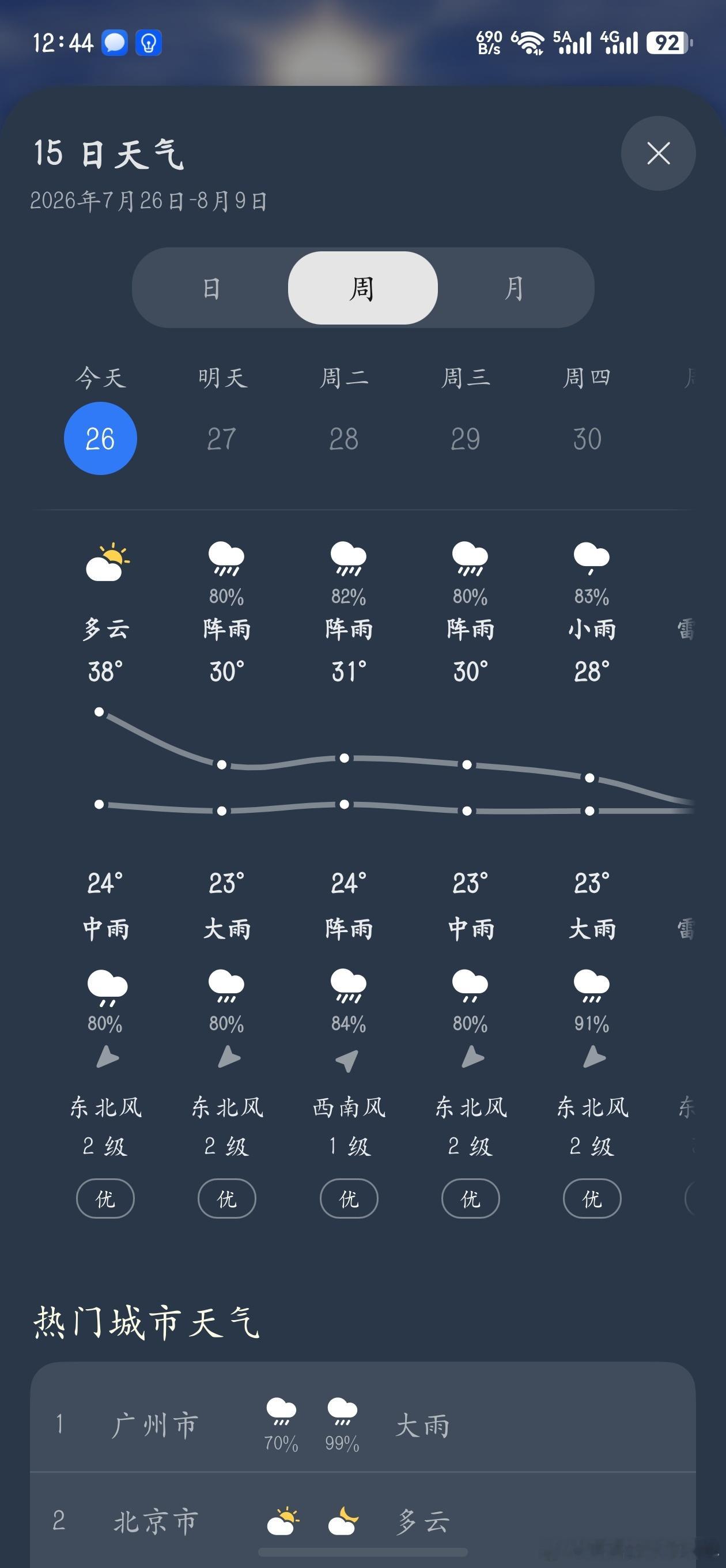 明天开始就降温了，是不是真的呀