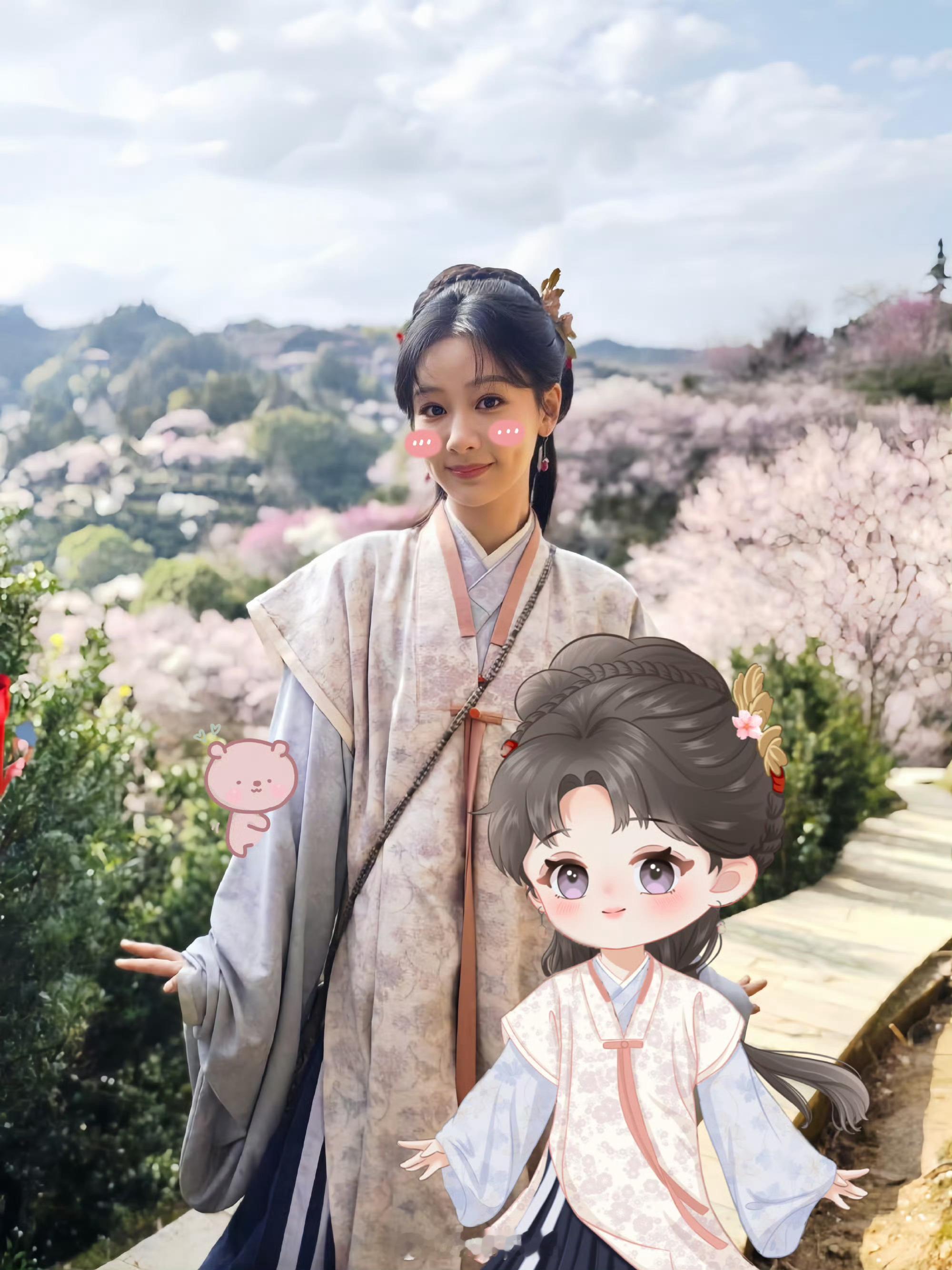 杨紫送妇女节祝福紫妹已经在各大文旅祝女神们节日快乐，也愿紫妹儿女神节快乐！ ​​