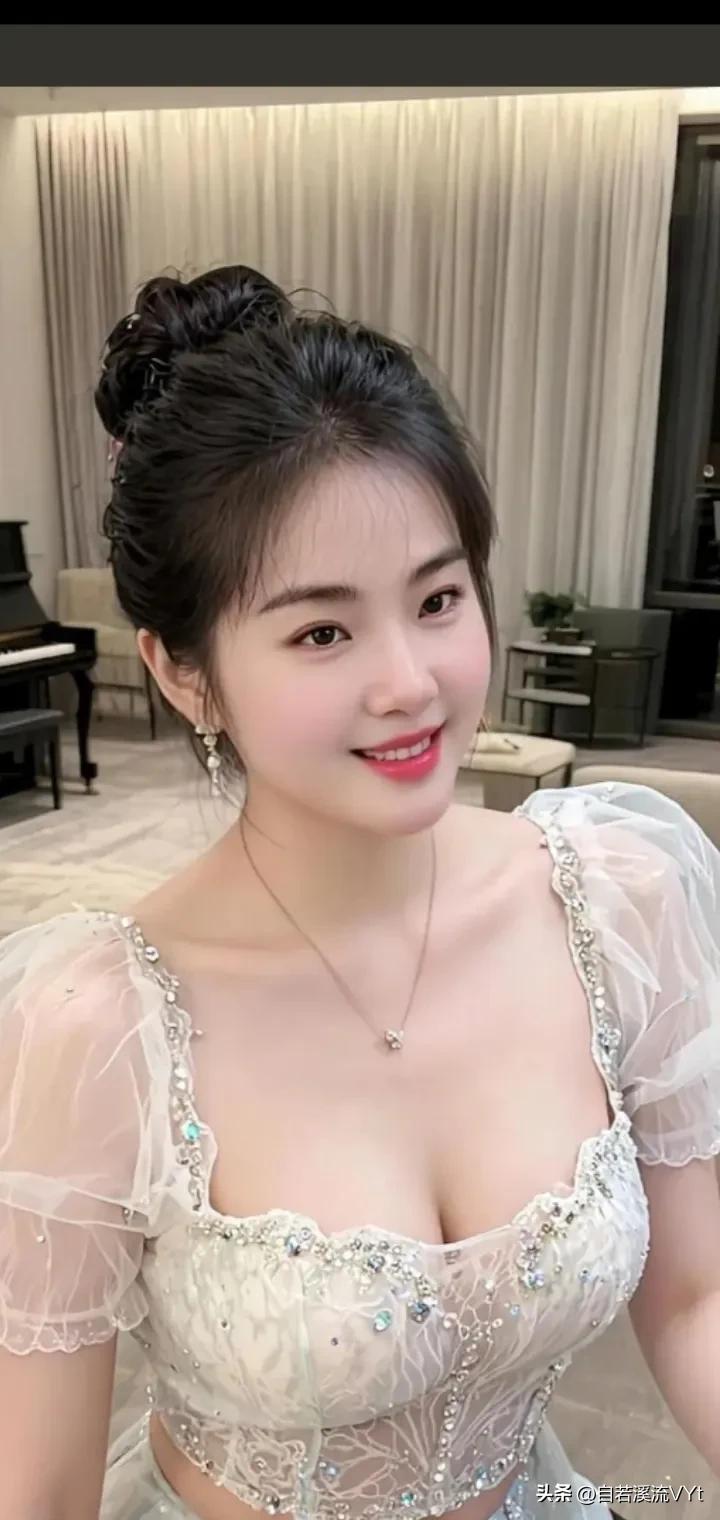 天净沙·闺中笑靥
 
云纱珠饰高鬟，
明眸浅笑嫣然。
静室琴音婉转。
春风眉眼，