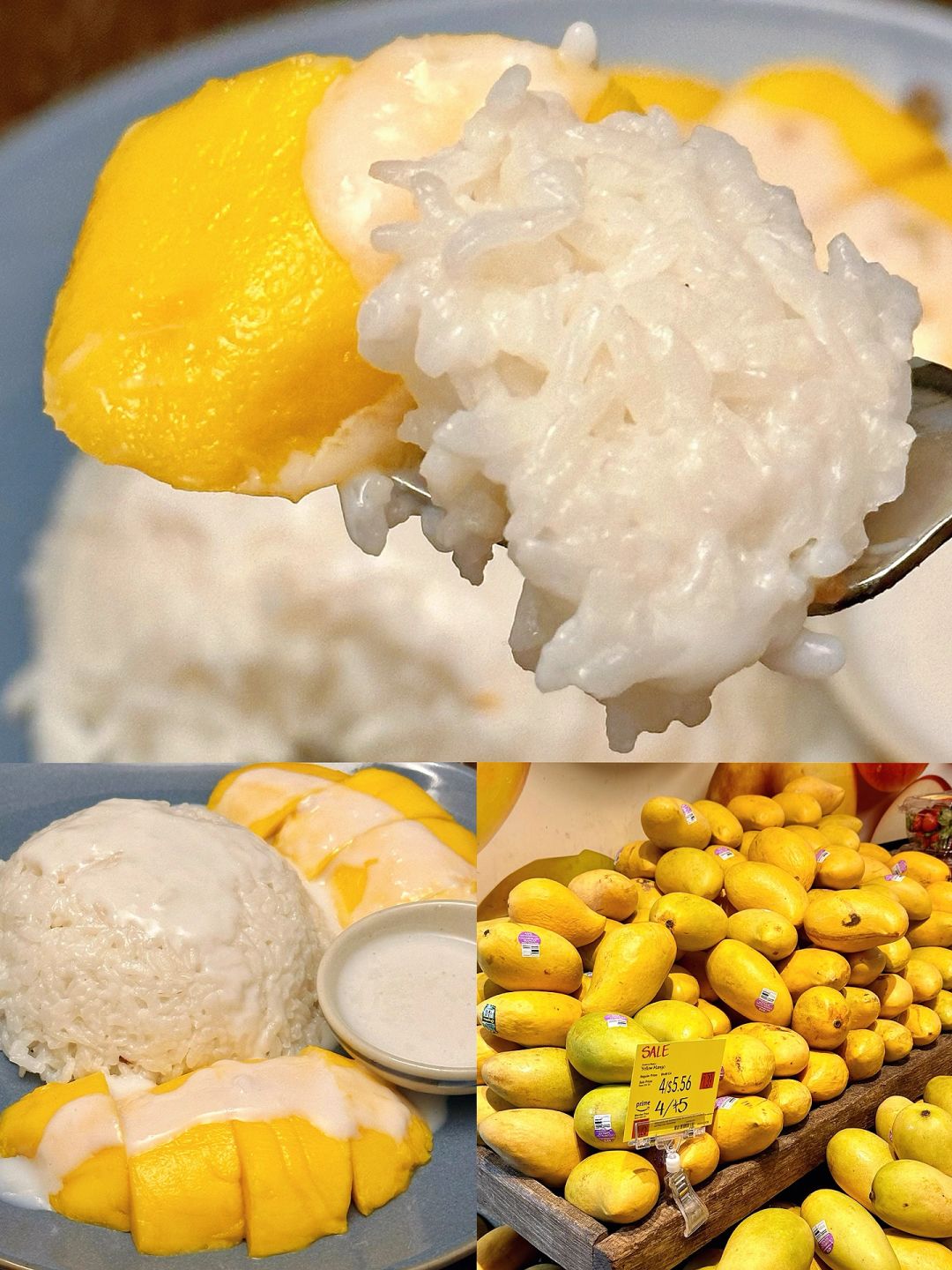 香槟芒上市啦🥭极简单极好吃的芒果糯米饭🍚