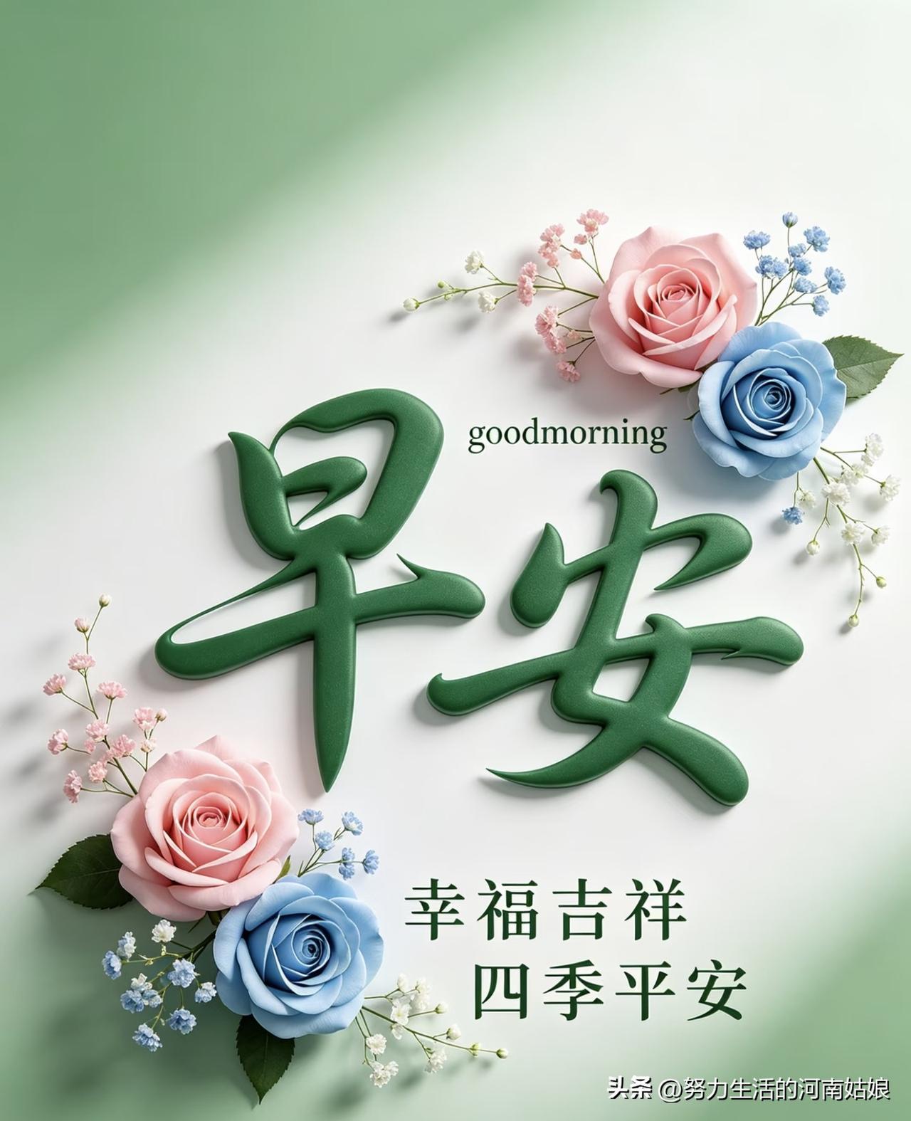 周四早安🌷
心有暖阳，不惧匆忙。
看淡琐事，从容如常。
愿岁月温柔，平安无恙，