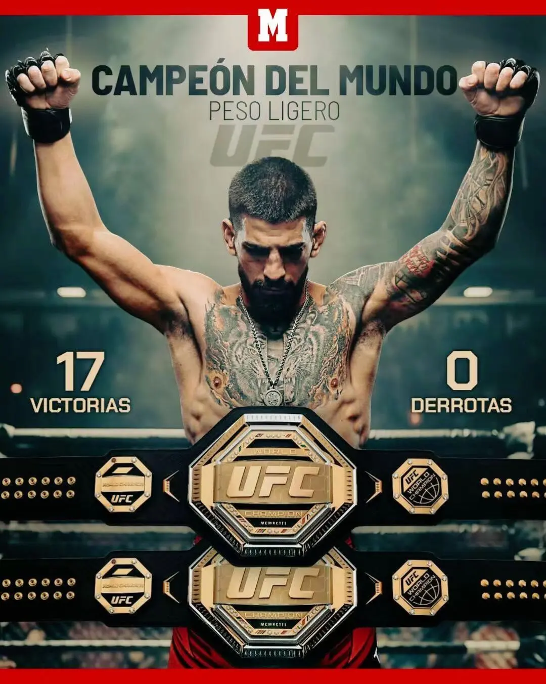 UFC历史第一位不败双冠王--伊利亚·托普利亚。