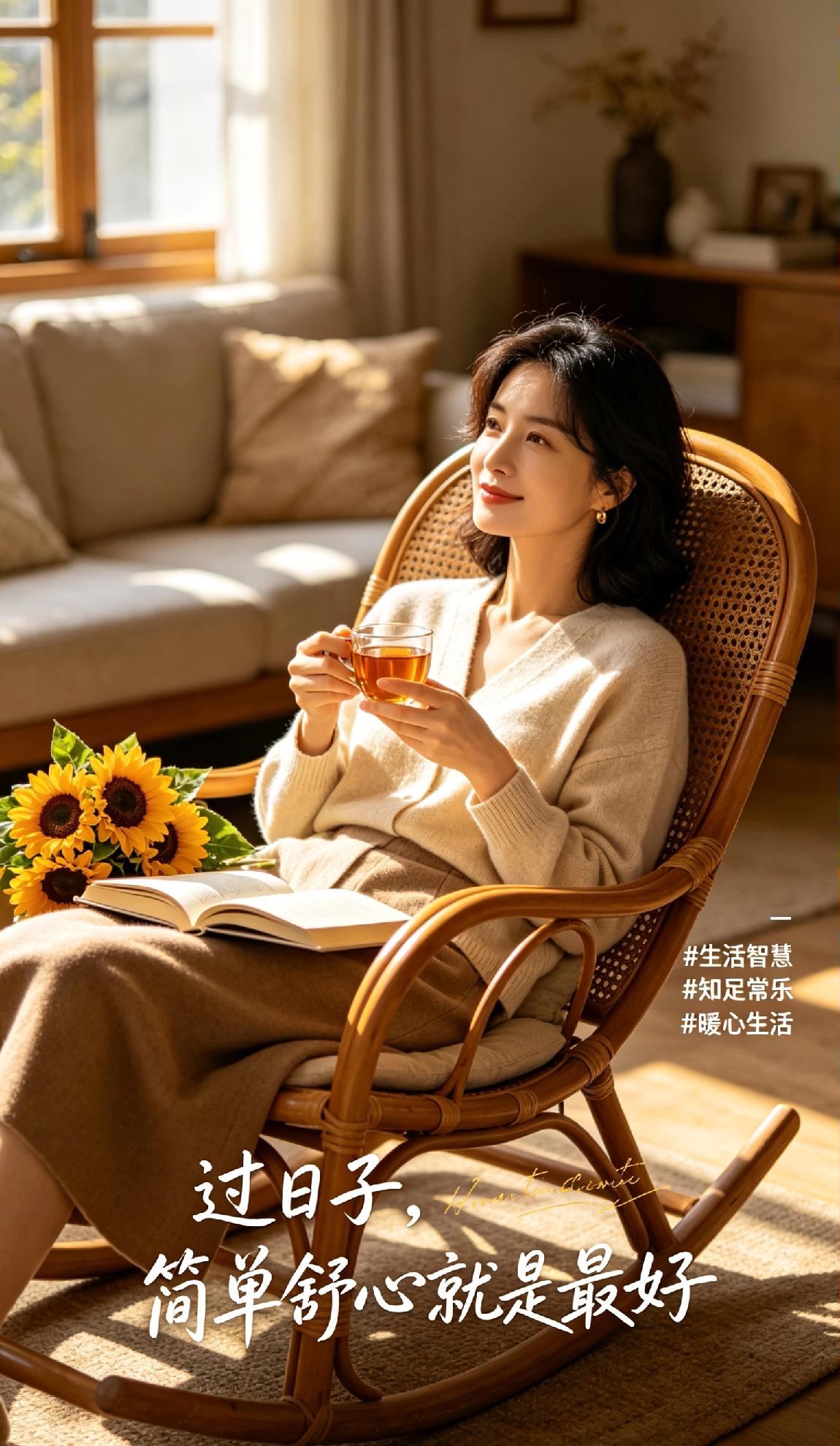 过日子，简单舒心就是最好。不纠结过往遗憾，不忧虑未知将来，专注当下的分分秒秒。少