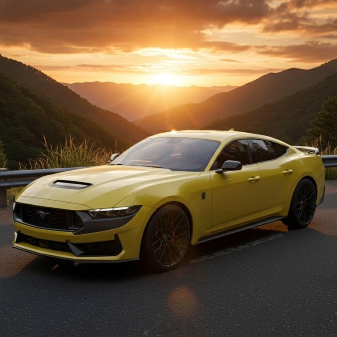 福特Mustang四门版渲染图 【新车渲染】福特Mustang四门版渲染图，大家