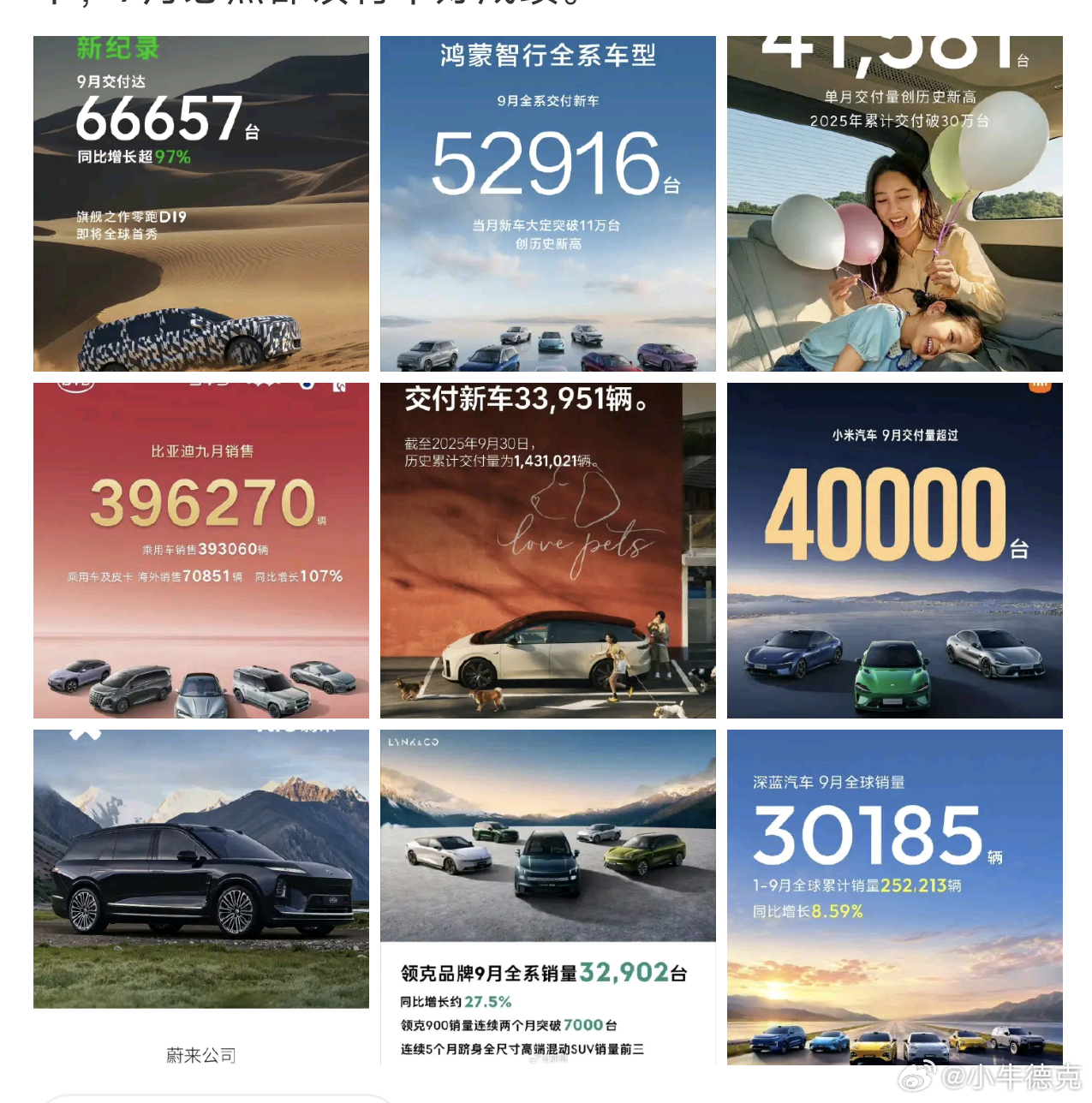 什么鬼，里面一大堆25年9月的数据混在里面？随便瞟了眼，鸿蒙、小鹏、零跑的数据都