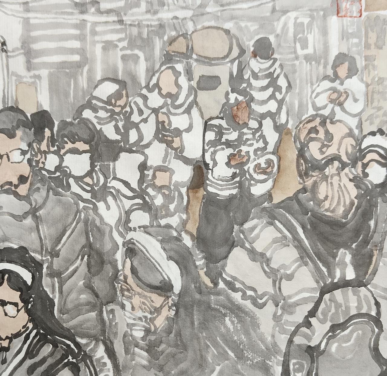 碗子的纸片水墨《坊间系列》