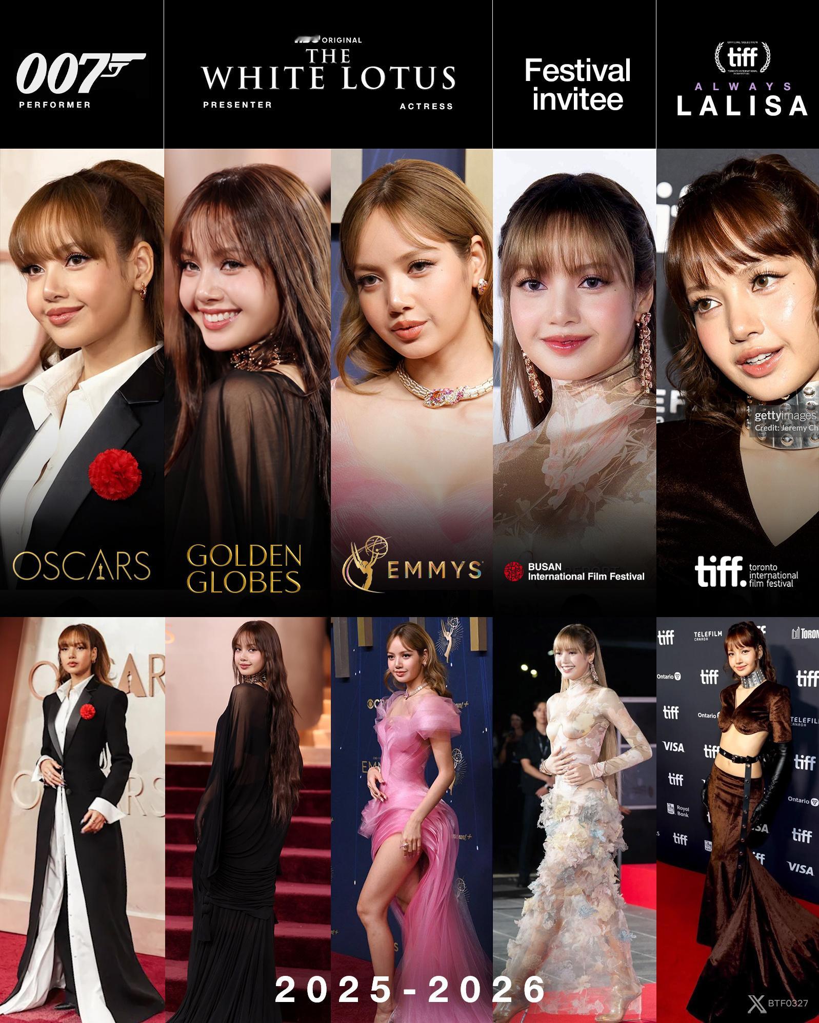 Lisa — 颁奖礼与电影节出席行程（2025–2026） ​​​
