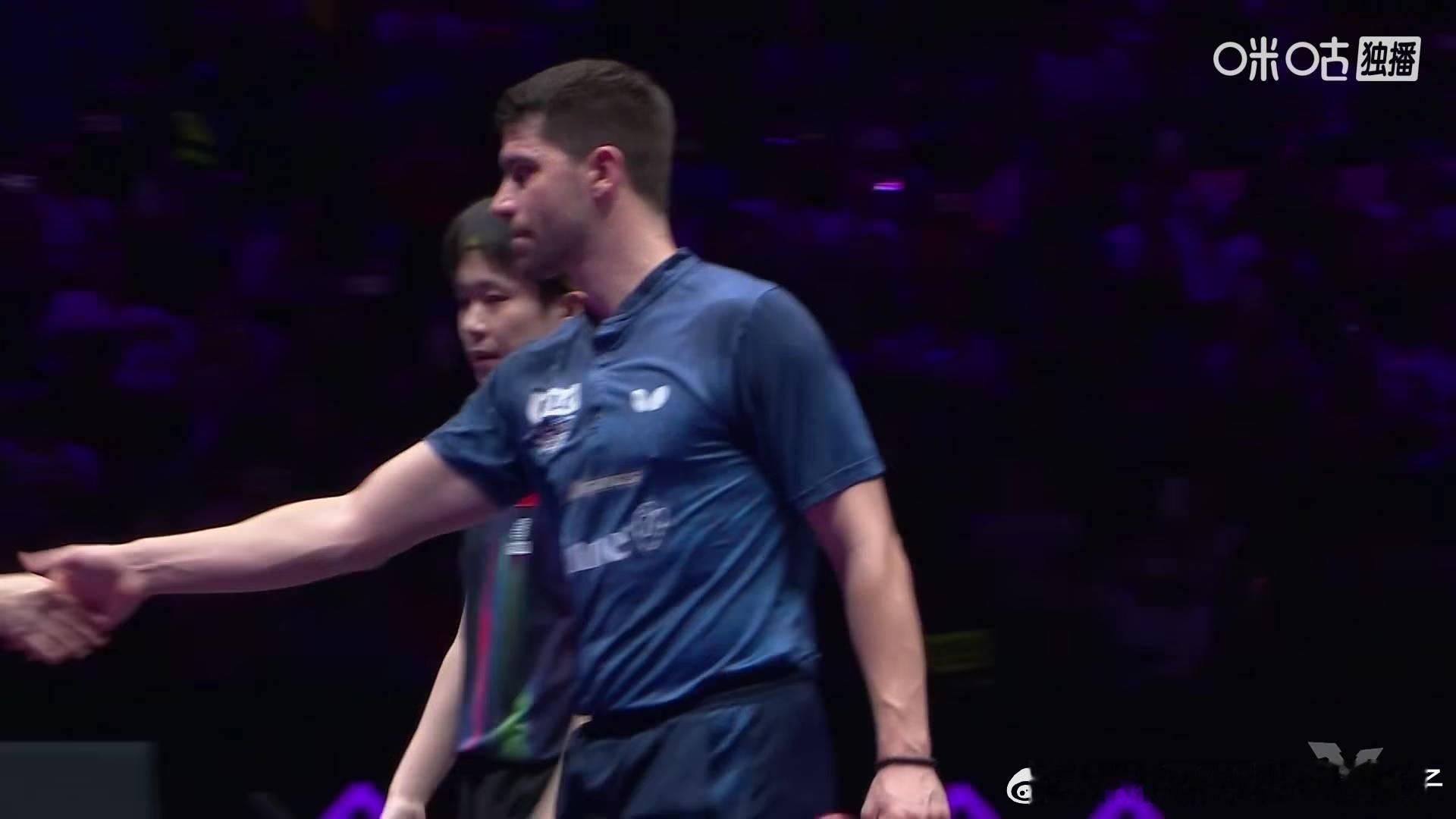 王楚钦3比0弗朗西斯卡（3，7，3）晋级2026WTT重庆冠军赛男单八强下一轮将