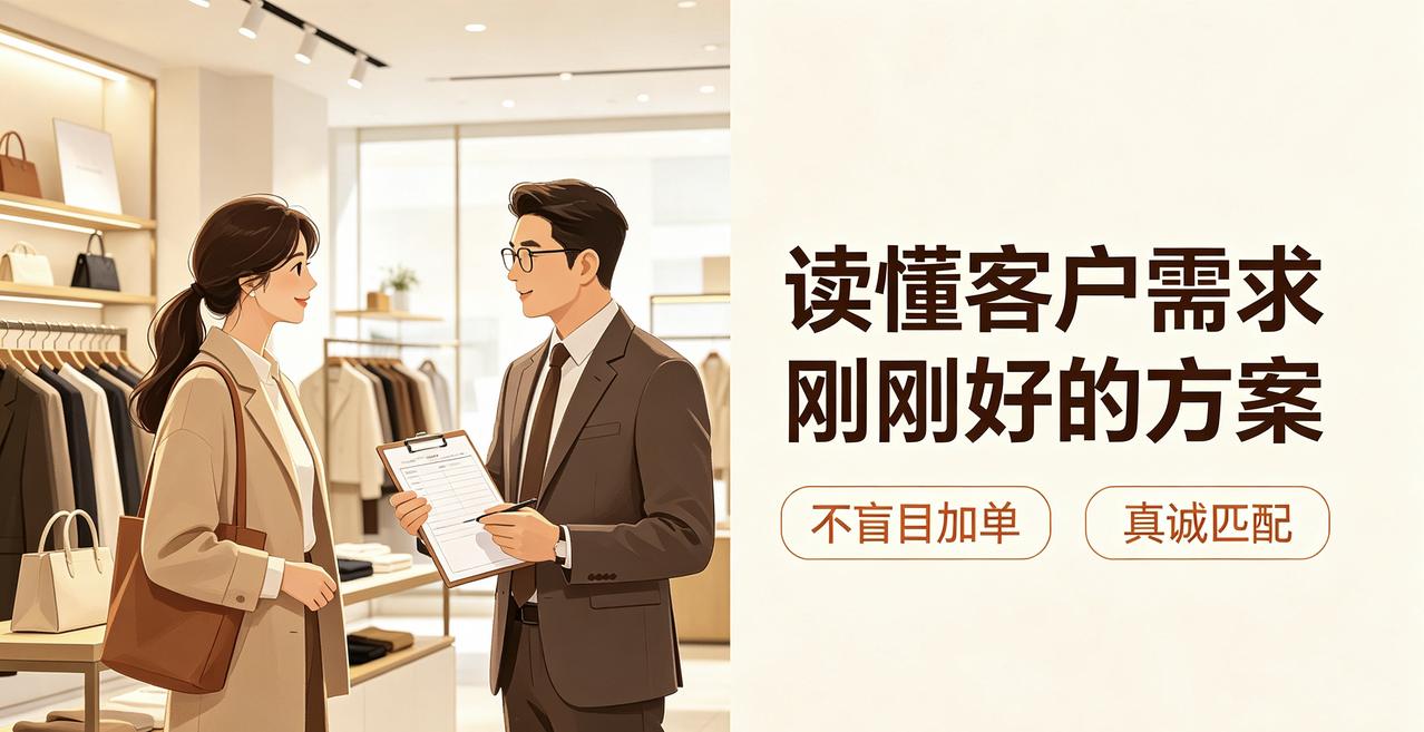 为什么销售最高级的能力：就是读懂客户需求，提供刚刚好的方案

很多销售总想给客户