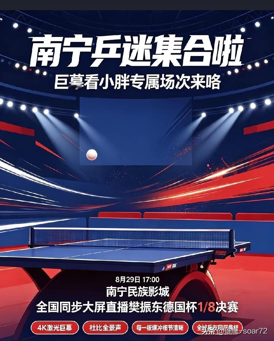 南宁樊振东球迷集合了！
想不到我们广西南宁还有这么多樊振东的球迷。
南宁民族影城