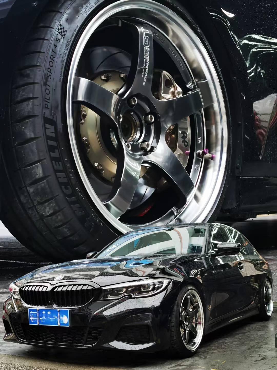 宝马3系 换横滨GT ADVAN 19寸 完工[作揖] ​​​