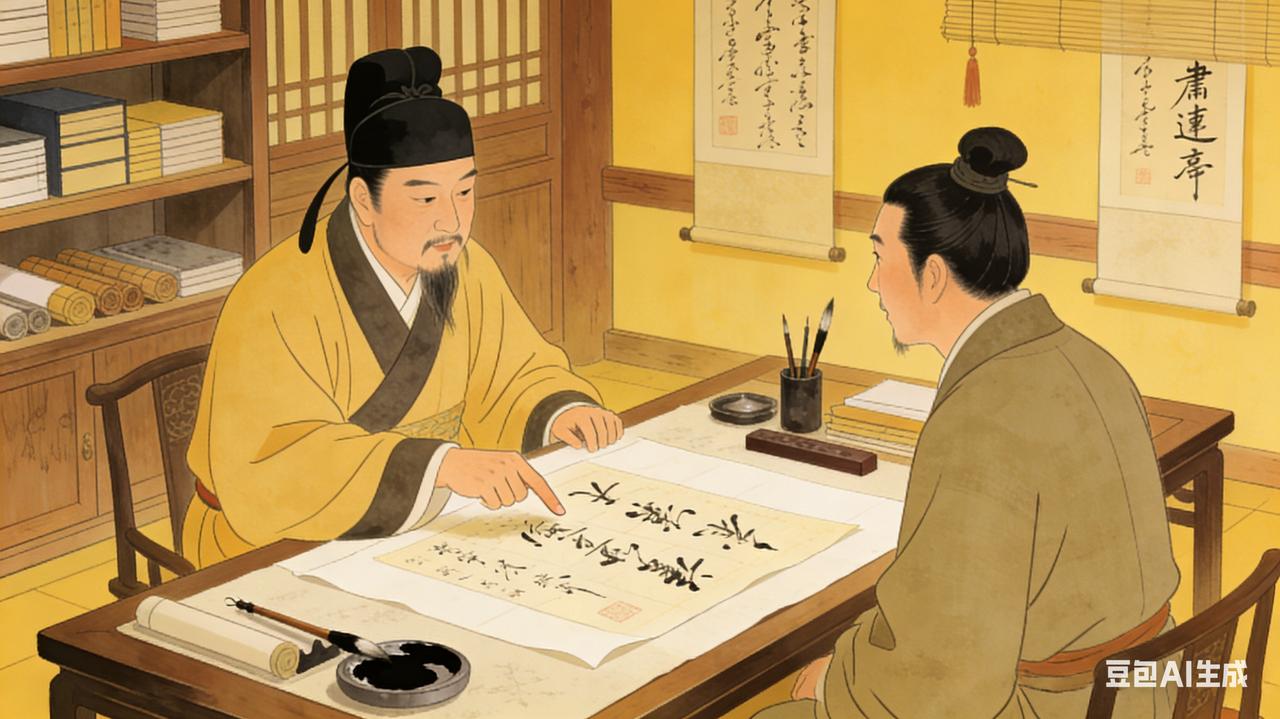 唐太宗李世民喜爱书法，尤重王羲之，他常常对大臣说：书虽小道，初非急务，时或留心，