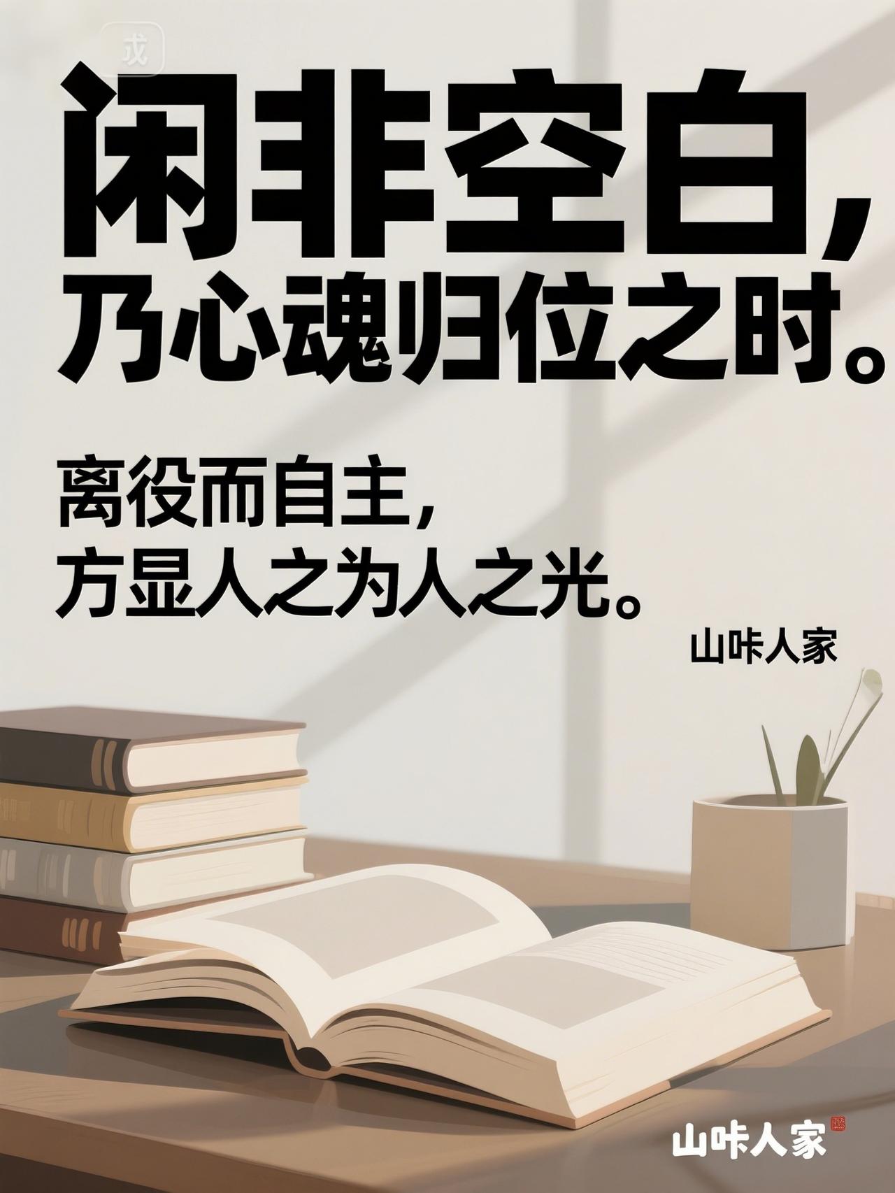 闲暇是心灵的归巢，摆脱异化劳动的自主状态，方能彰显人的本质力量。