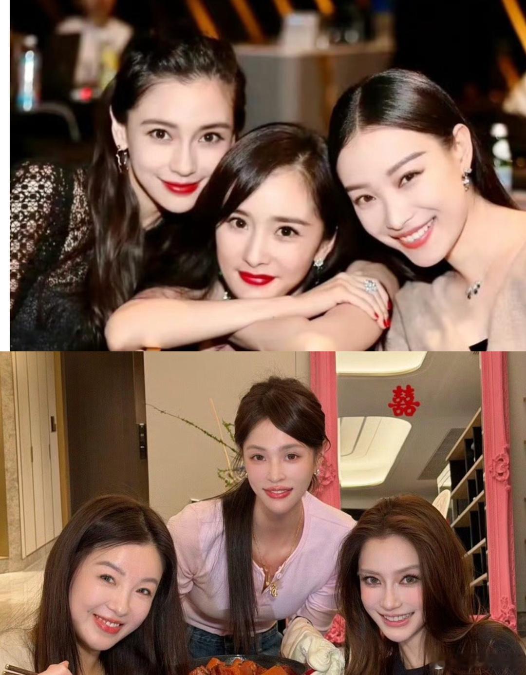 大家发现没？Angelababy参加上海网红聚会美是真的美，但是她真的自己把自己