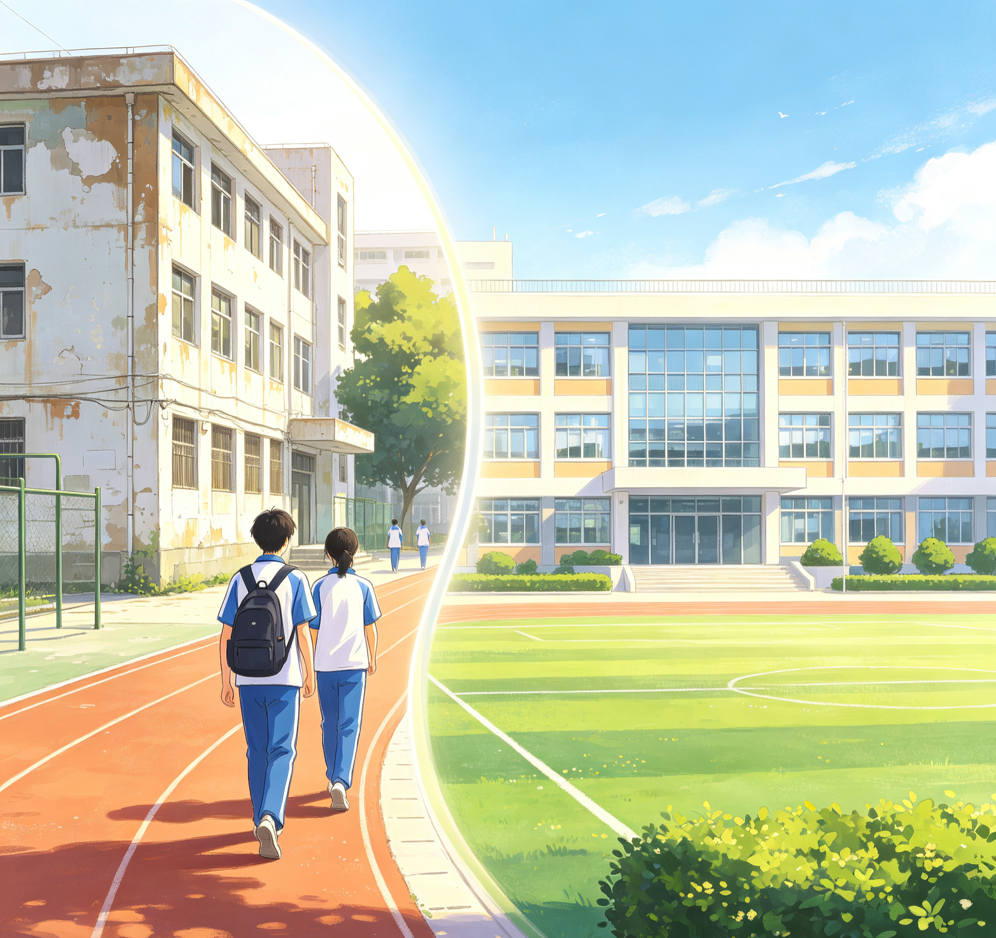 为什么我一毕业学校就变好好像每所学校都逃不开这个魔咒，在校的时候设施陈旧简陋，刚