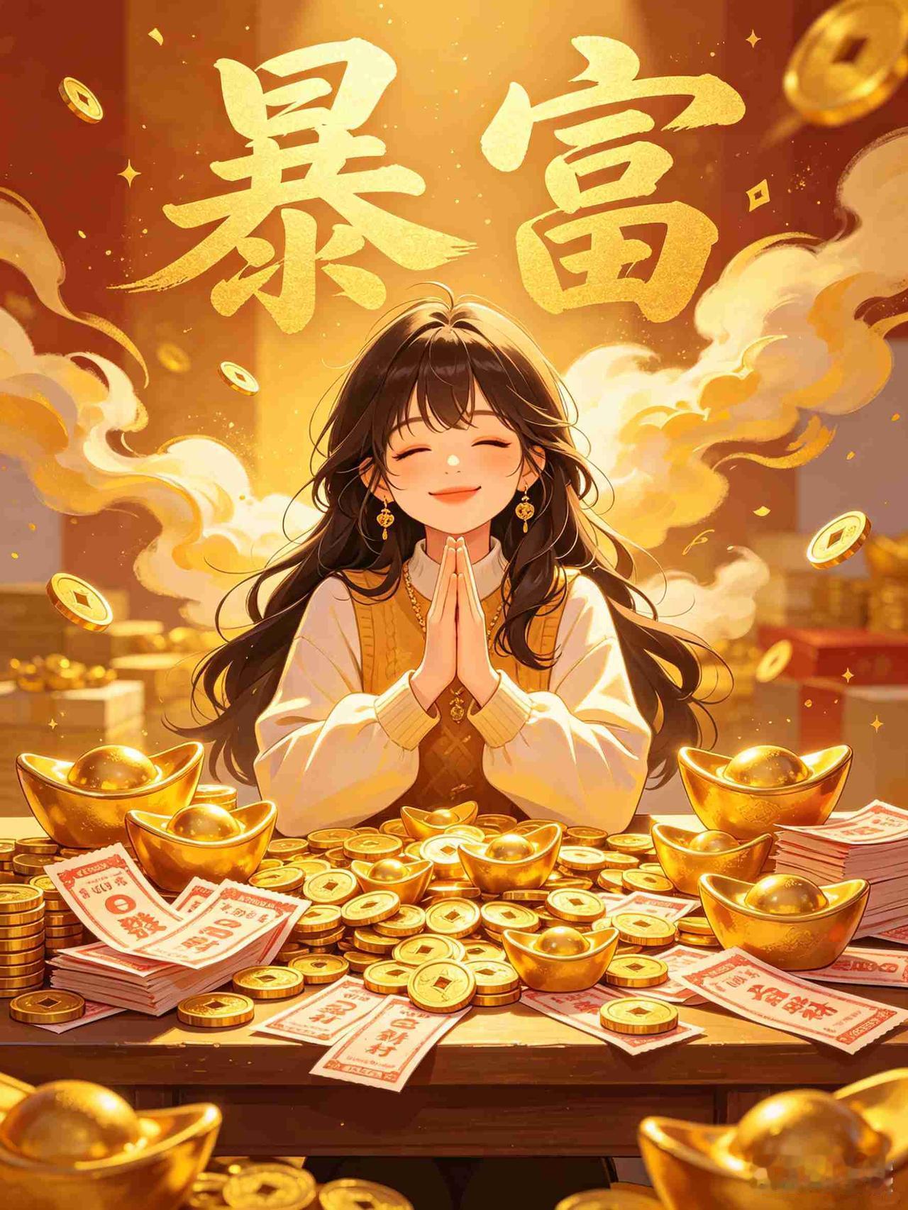 我的今日状态：💰期待暴富
我这里的天气：🌤️多云