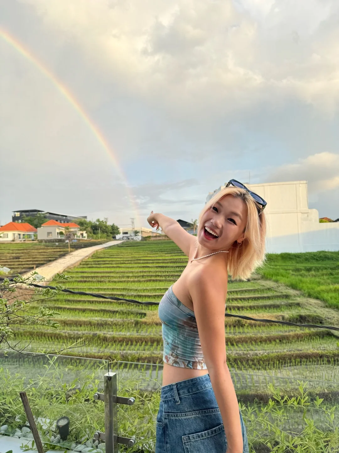 漂亮的我看了好多漂亮彩虹和日落! ! !