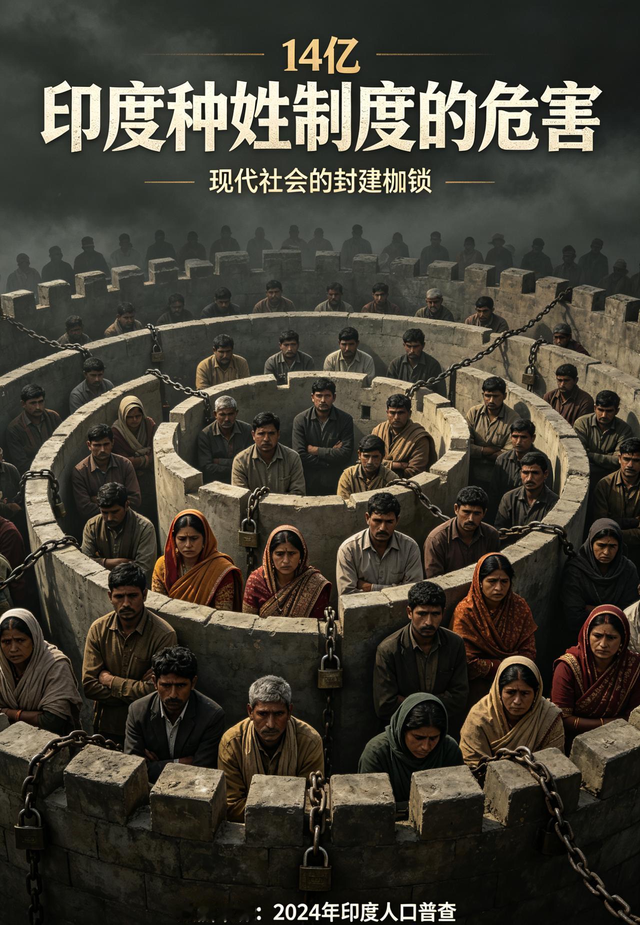 印度真正恐怖的是Jati（迦提）制度！他把14亿人完全切割分裂、禁止流通，这种极