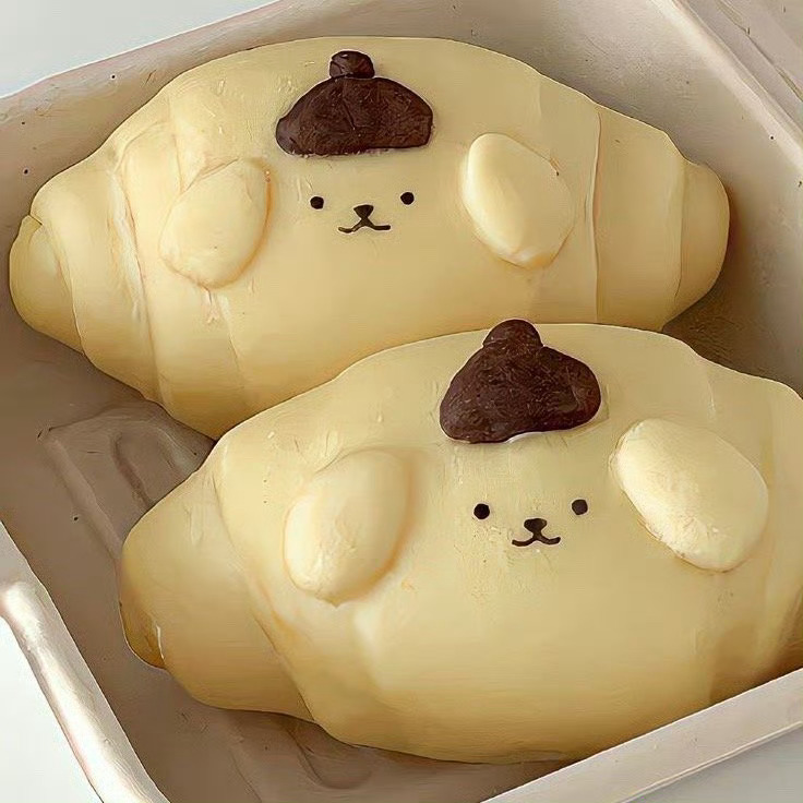 是可可爱爱布丁狗形状的食物◟(˶> ᎑ 