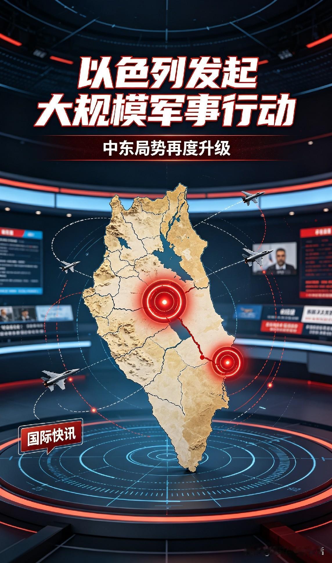 局势又升级啦！以色列搞起了新一轮大规模军事行动。

中东局势再掀风浪，以色列这一