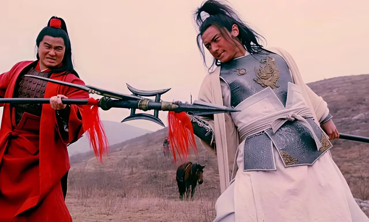 水浒郭盛，感觉是赵子龙和吕布的结合体，武力值掉渣。 穿白袍骑白马单手玩...