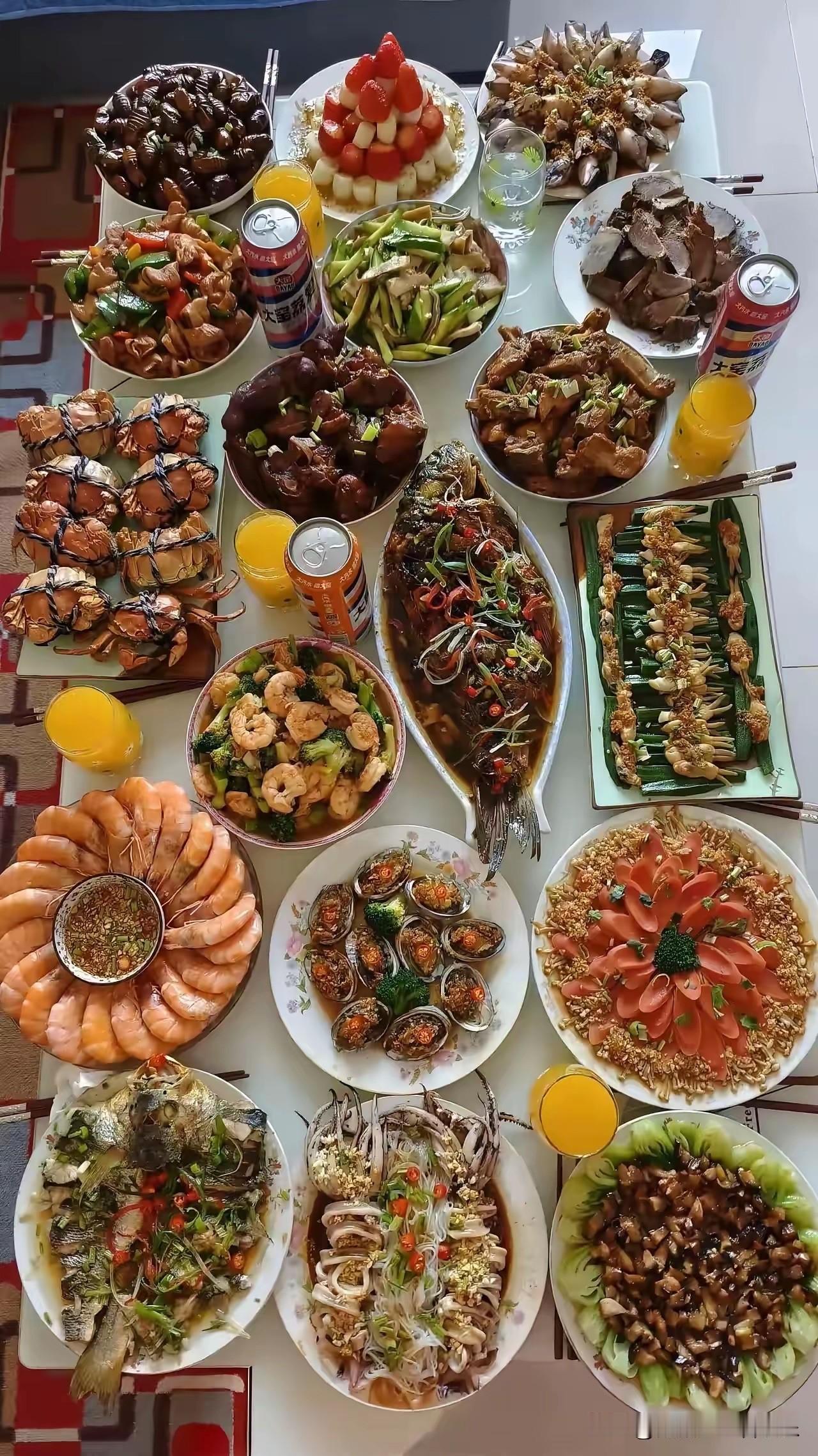 有钱人家的伙食，