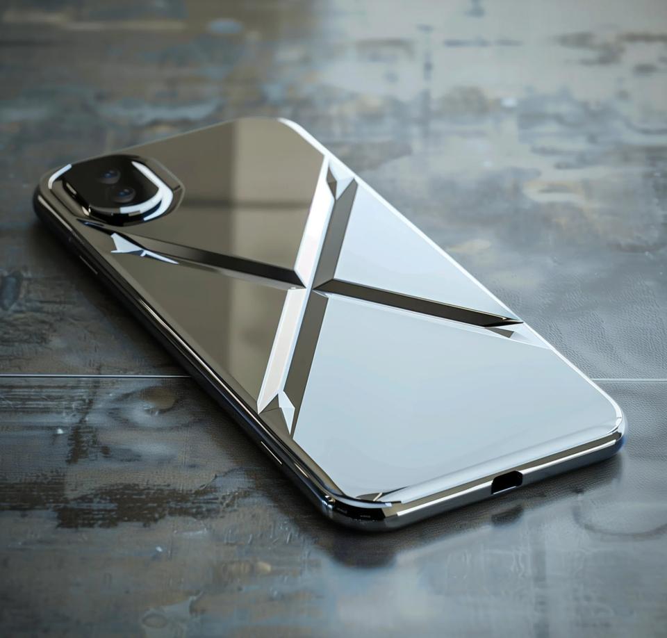 特斯拉CEO马斯克做的手机，X Phone，银色和黑色两个配色，能够直连星链St