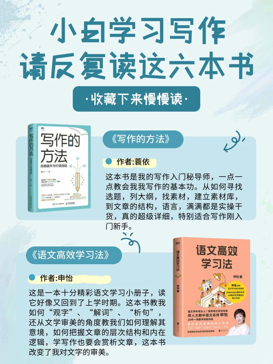 写作20万字✨这6本书是我的写作黄金支点