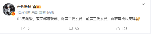 RS不做陶瓷了？这次还有华为自研屏，有点东西
