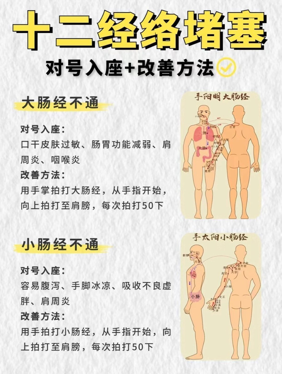 十二经络疏通的方法！ ​​​