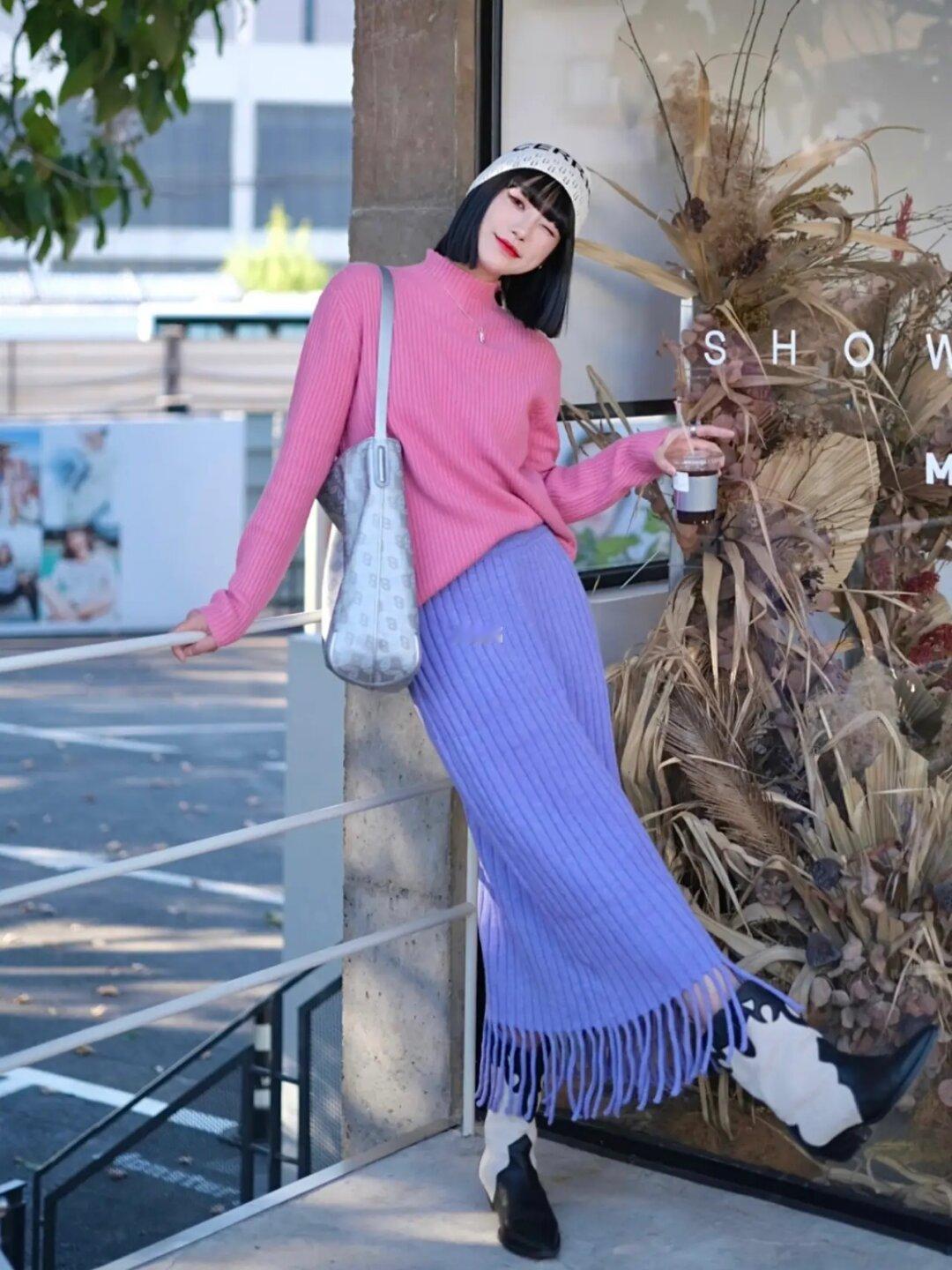 粉紫撞色 浪漫秋天🦄💕