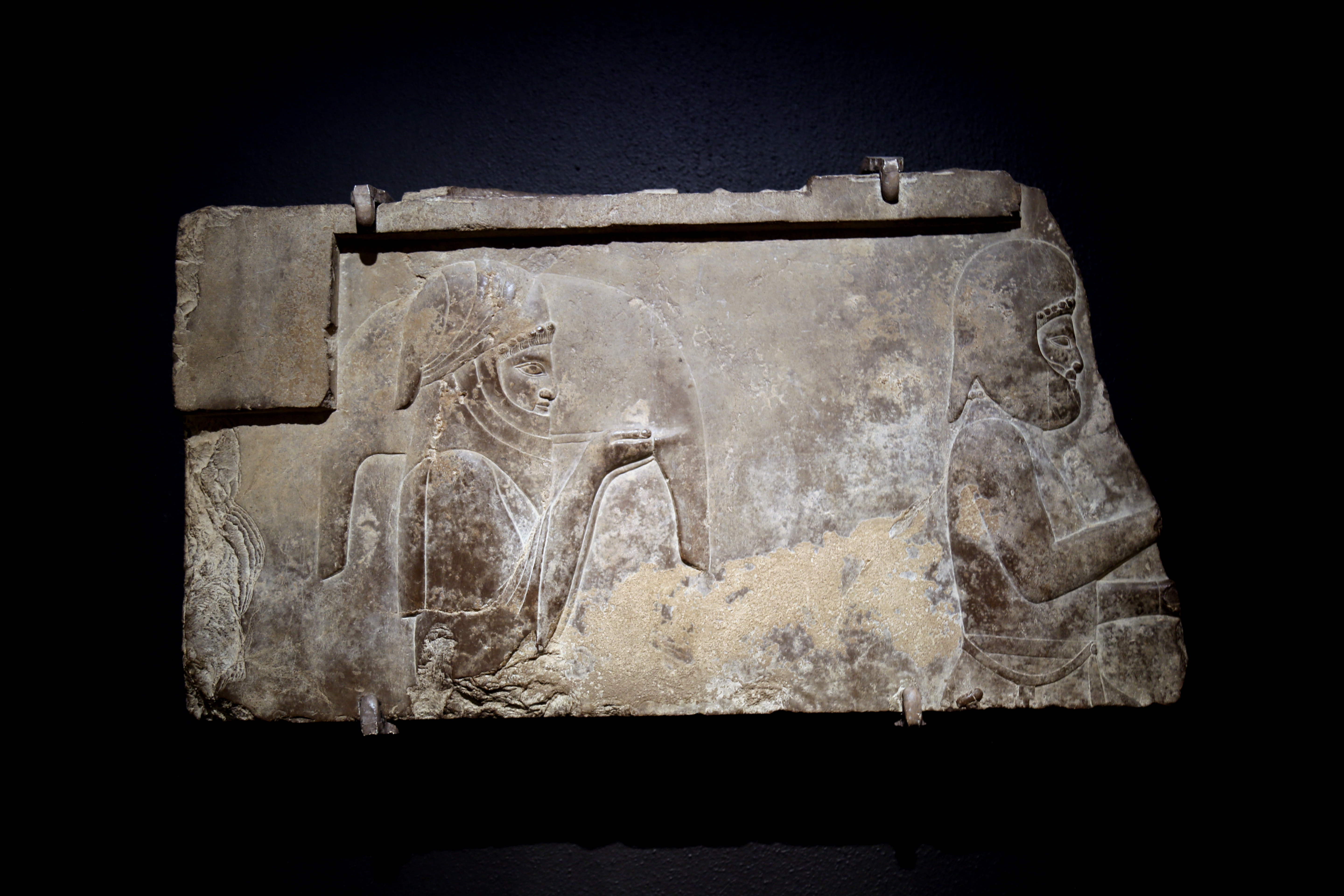 美国华盛顿华盛顿Dumbarton Oak美术馆收藏的公元5世纪时期的波斯石雕.