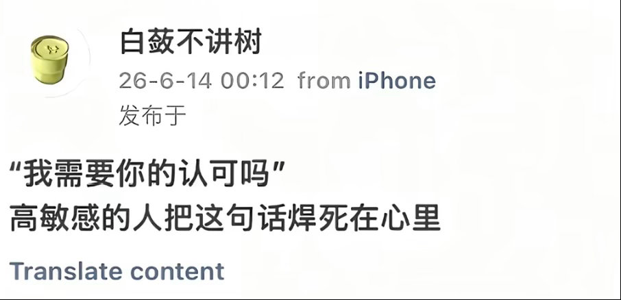 我需要你的认可吗？ 