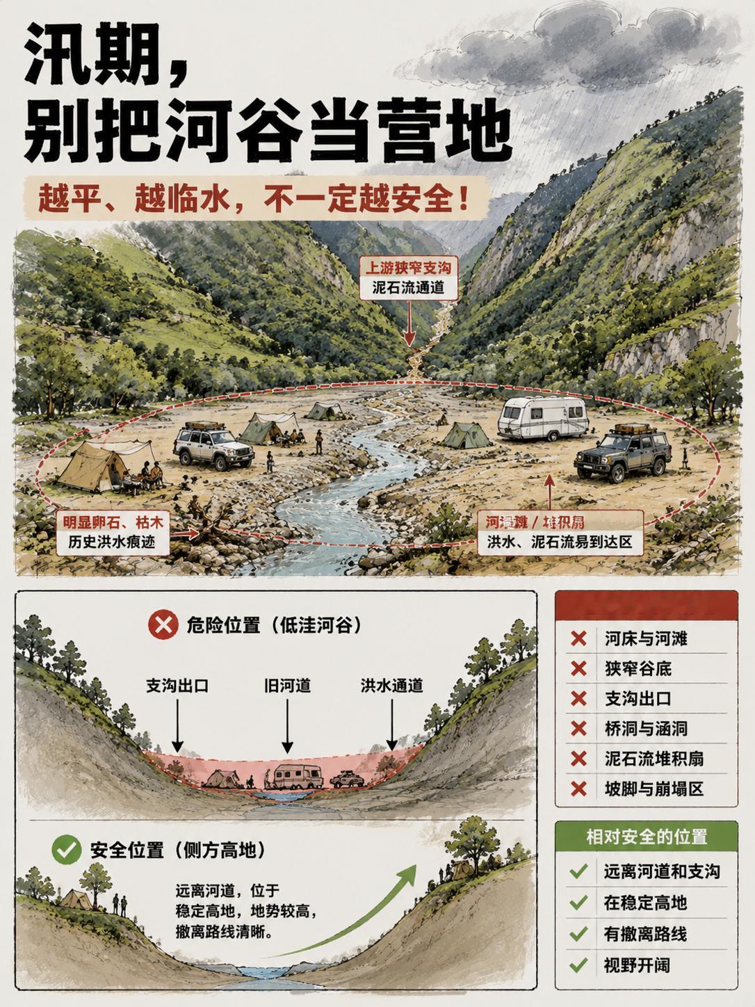 【遇到泥石流如何防范自救？】今天，因尼泊尔一侧发生泥石流灾害，造成西藏日喀则市吉