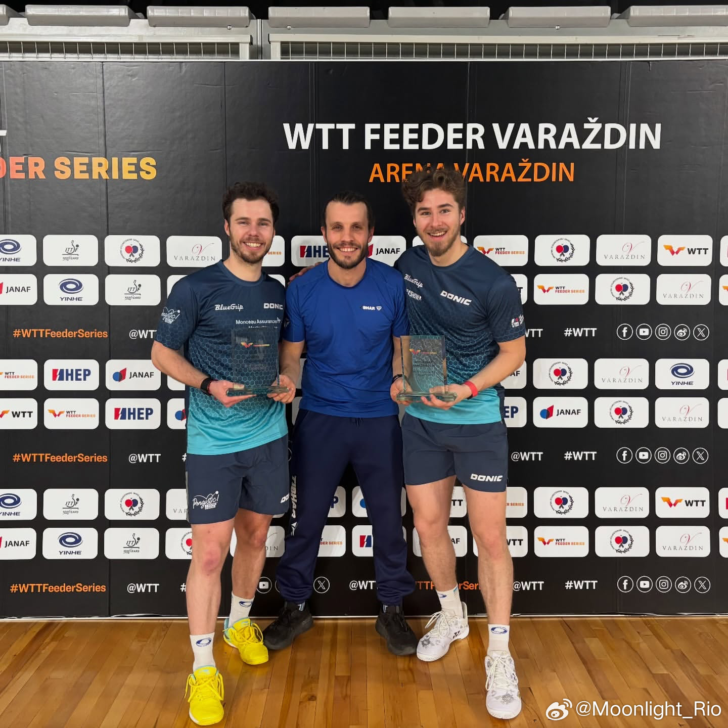 🇫🇷布尔拉萨德/多尔在WTT支线赛瓦拉日丁站2026获得男双冠军🏆 