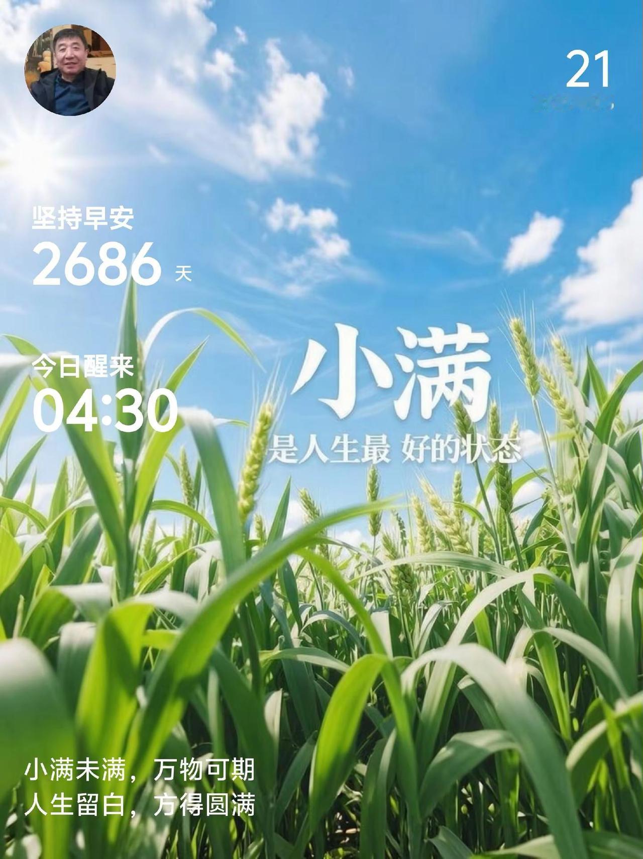 早安打卡 小满节气