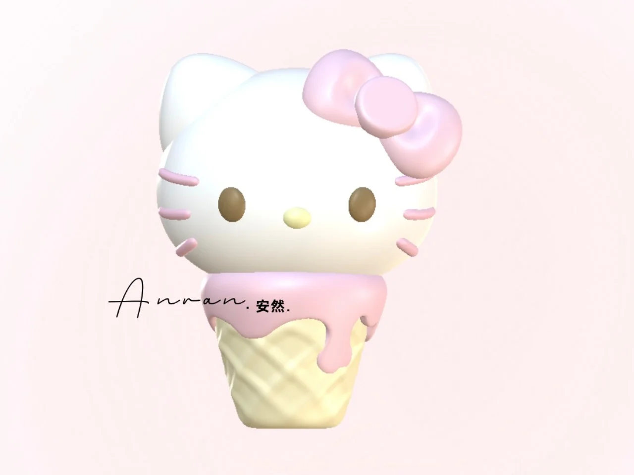 kitty冰淇淋【硅胶模具】