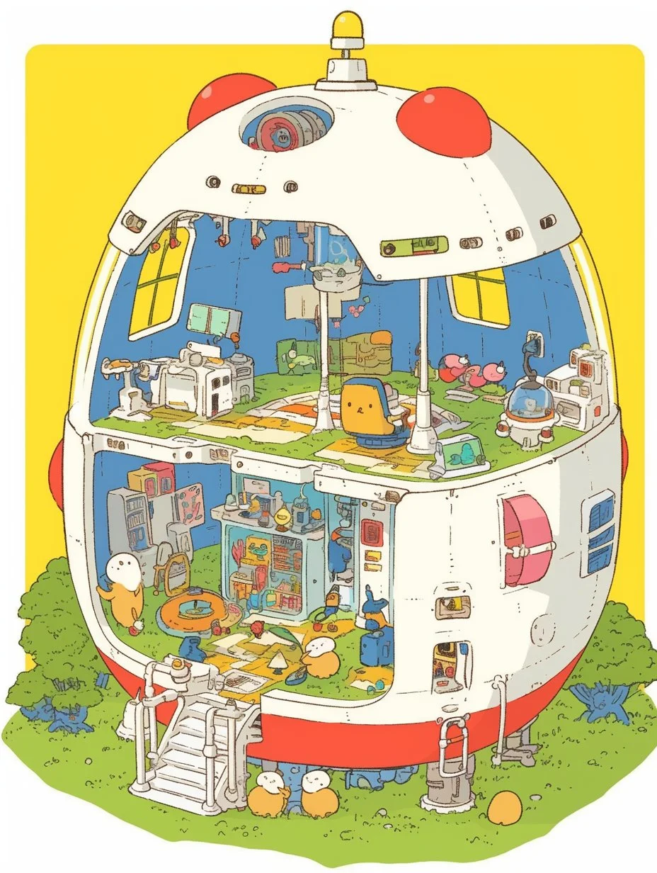 外星飞船悄悄着陆