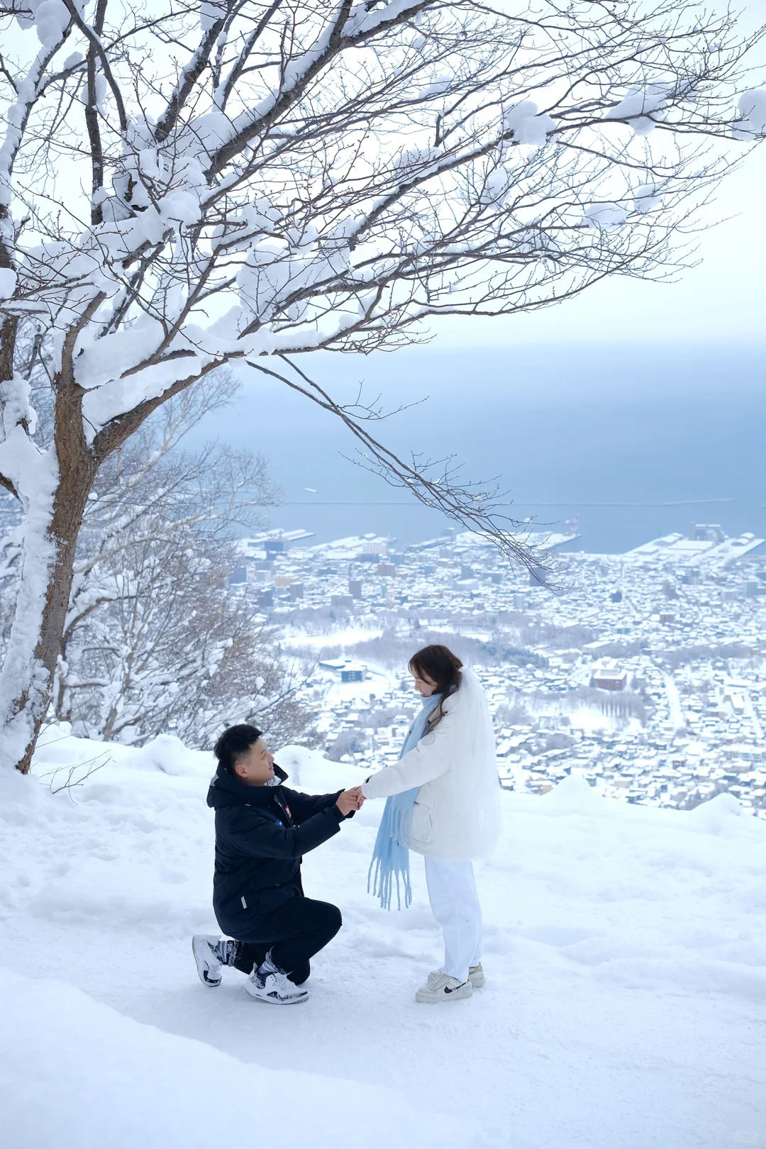 把求婚选在北海道 简直太美啦💍