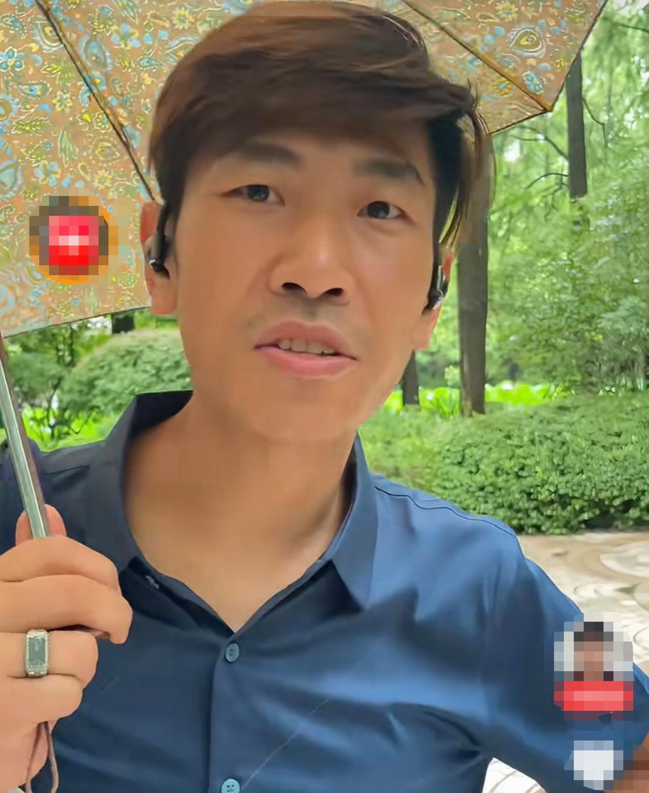 继续看涨！张半仙预测周四股市继续反弹。视频中张半仙撑着一把伞，看来台风“白海豚”