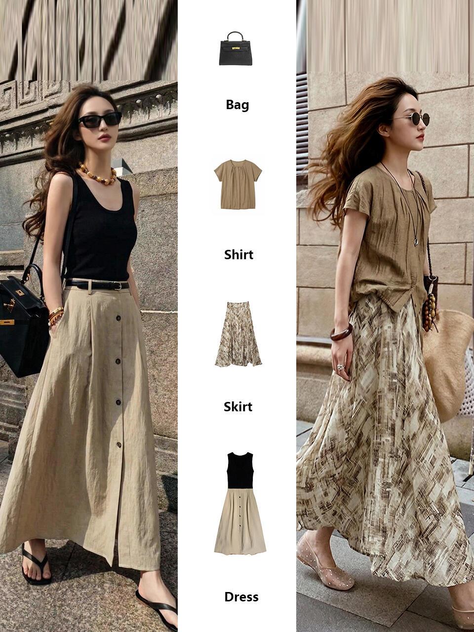 优雅又时髦，老钱风穿搭太高级了！
以大地色系为主的搭配，把松弛质感拿捏得恰到好处