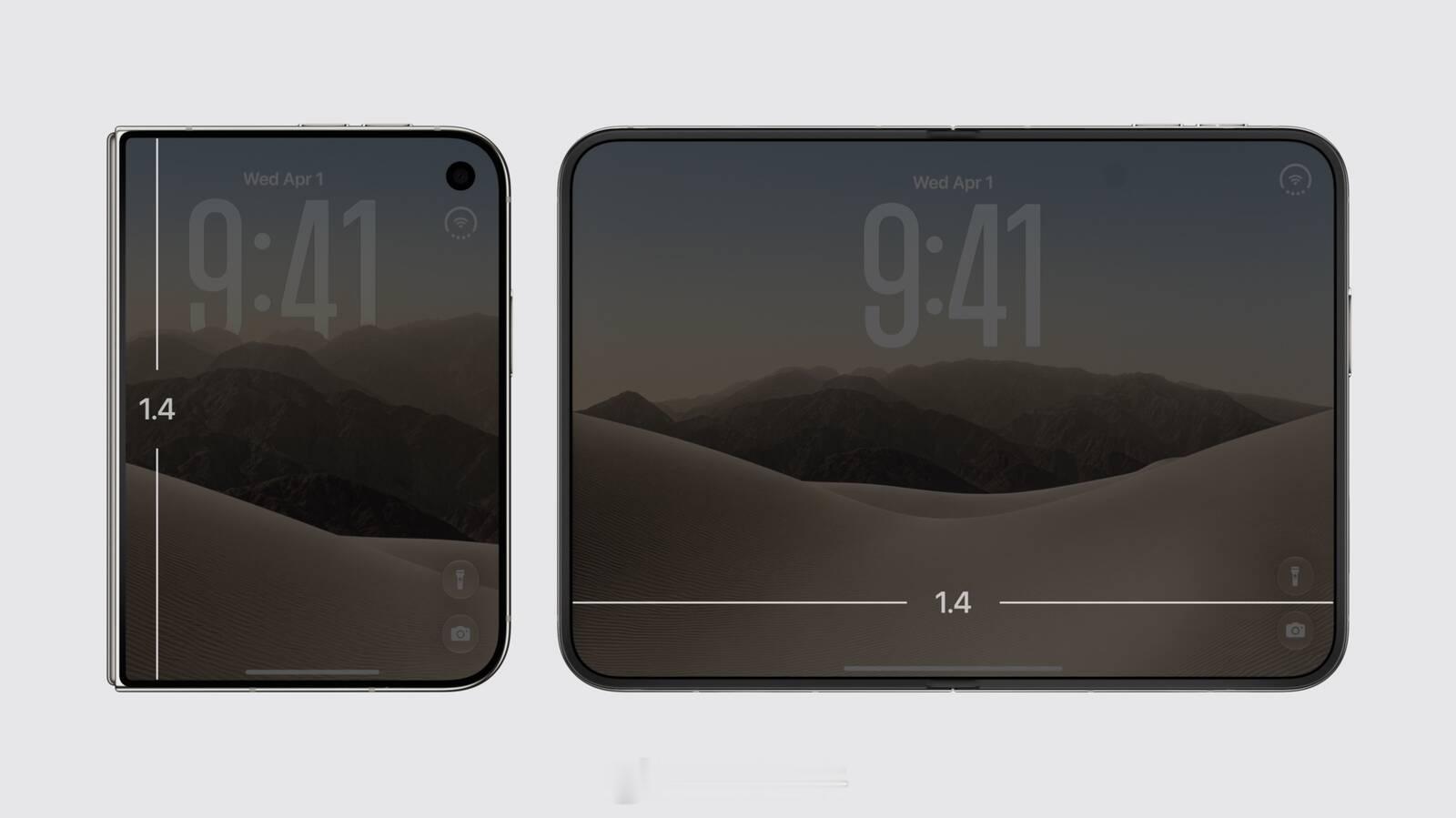 iPhone Duo 折叠屏来了，屏下 face ID。苹果发布会 ​​​