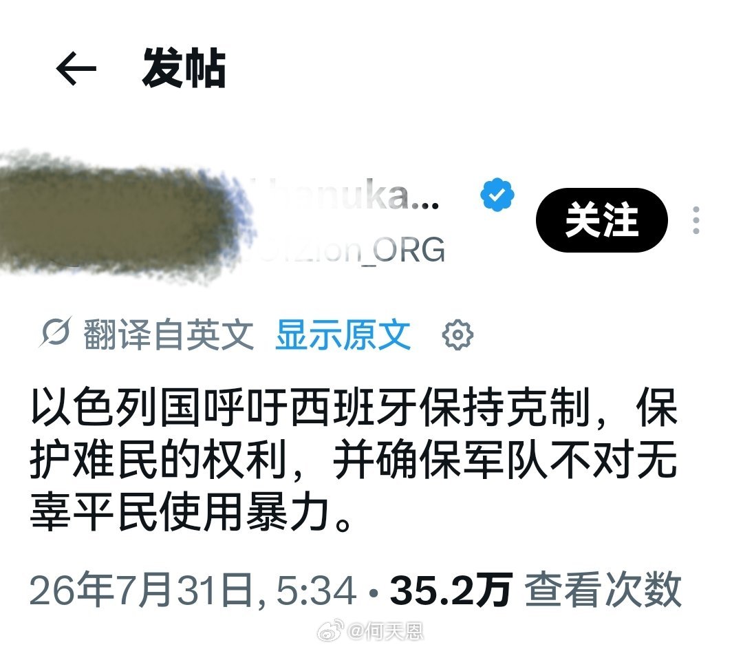 西班牙应该把这些人全抓起来，然后安置到以色列去。然后也发表一个这样的声明。‘多元