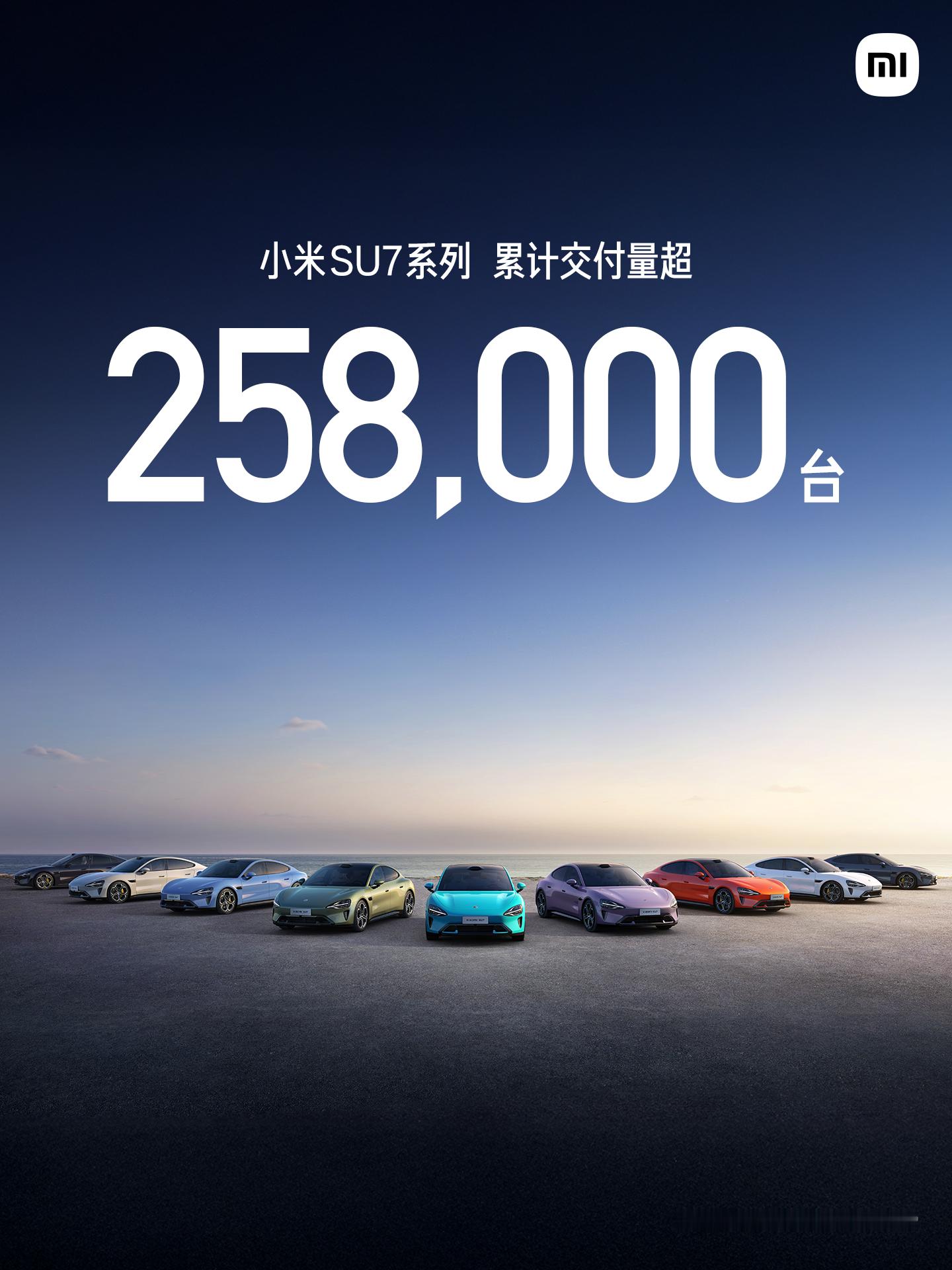 小米SU7，卖了25800辆了！这可是小米的第一款车，没想到受欢迎程度这么高，太